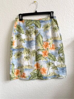 Tommy Bahama‎ Tropical Hawaii Skirt Size 6 100% Silk
